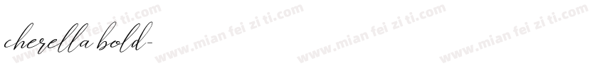 cherella bold字体转换